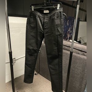 Coated Black Pant